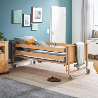 Многофункциональная кровать с электроприводом Burmeier Dali Standard c деревянными декоративными панелями в Пятигорске