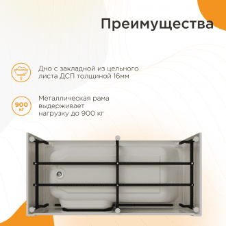 Ванна для людей с частичной утратой опорно-двигательных функции Radomir Грасс 2 в Пятигорске