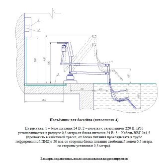 Подъемник малый для опускания пациента в бассейн в Пятигорске